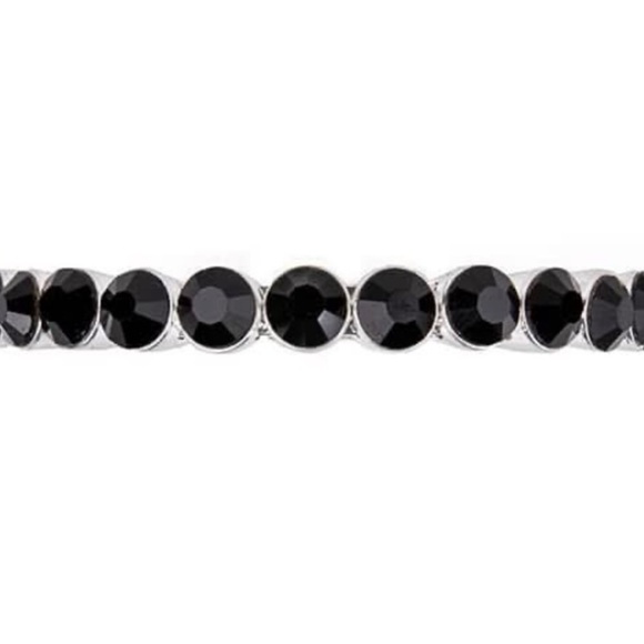 Plunder Designs Retired “Essie” Magnetic Silver Tone and Black Bangle Bracelet - Picture 5 of 16